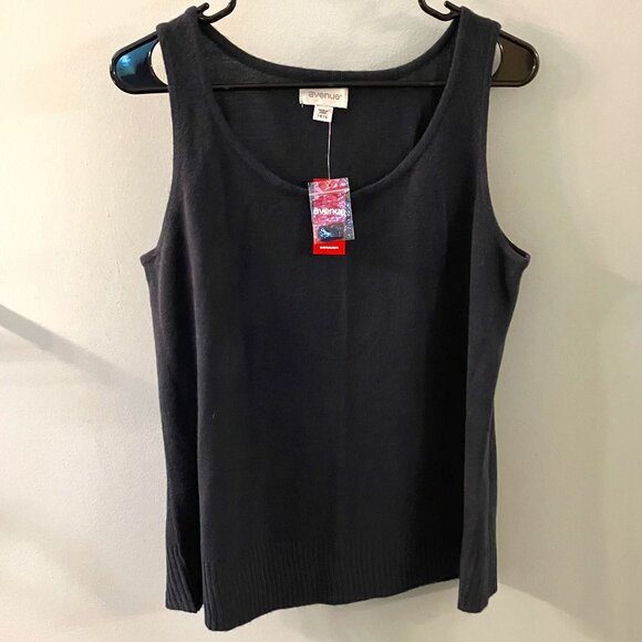 Avenue Tops - Avenue Womens Tank Top Sweater NWT Blue Size 14/16